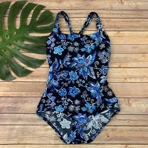 Speedo Swimsuit Moderate Ultraback PowerFlex size 6 floral new with tags summer